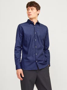 Jack & Jones Slim Fit Overhemd -Navy Blazer - 12260131