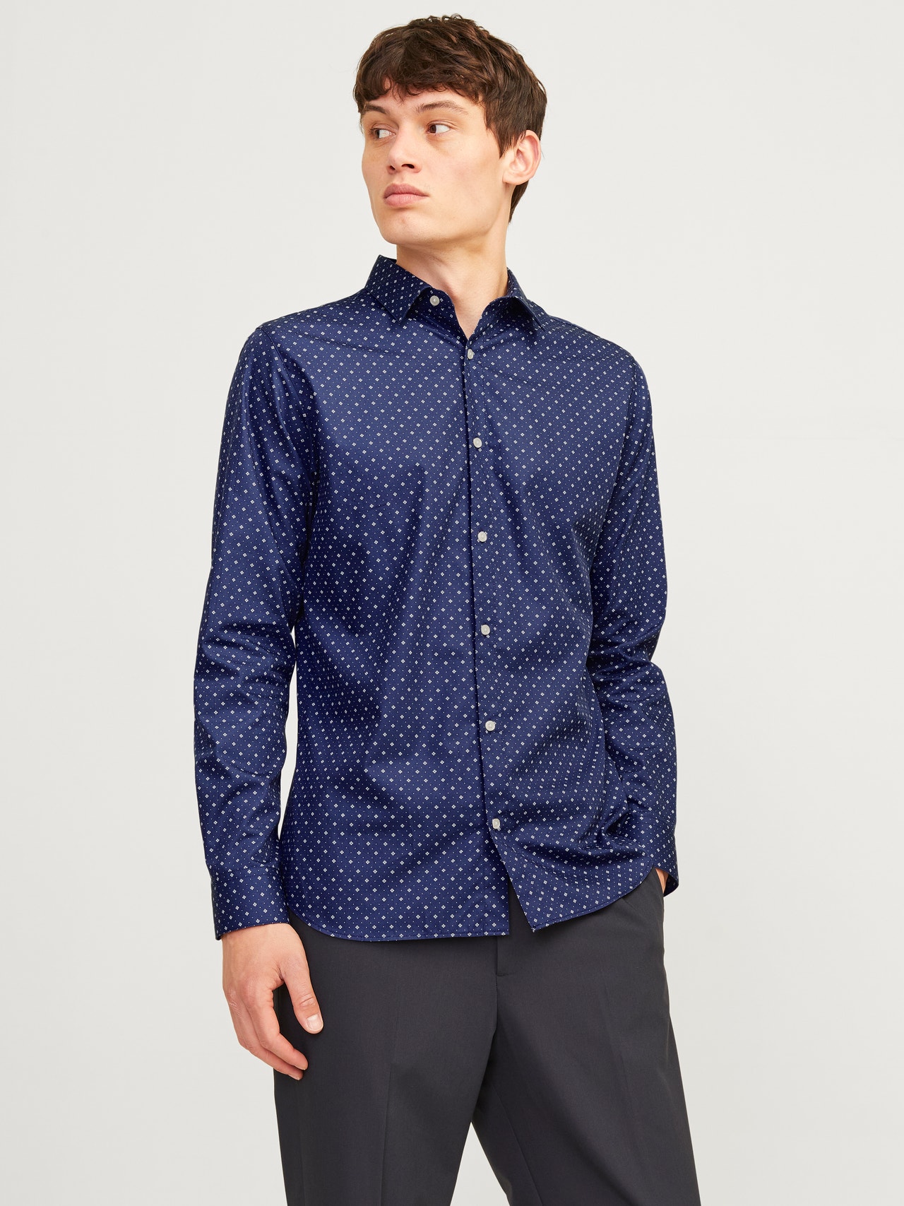 Jack & Jones Slim Fit Shirt -Navy Blazer - 12260131