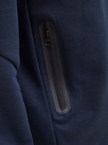 Jack & Jones Ensfarvet Hættetrøje med lynlås -Sky Captain - 12260150