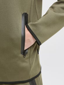 Jack & Jones Vanlig Hettegenser med glidelås -Grape Leaf - 12260150