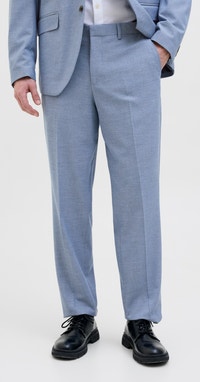 Pantaloni Eleganti JACK & JONES JPRBUSHWICK - Regular Fit, Trama Twill, Chiusura Con Gancio, Taglio Classico