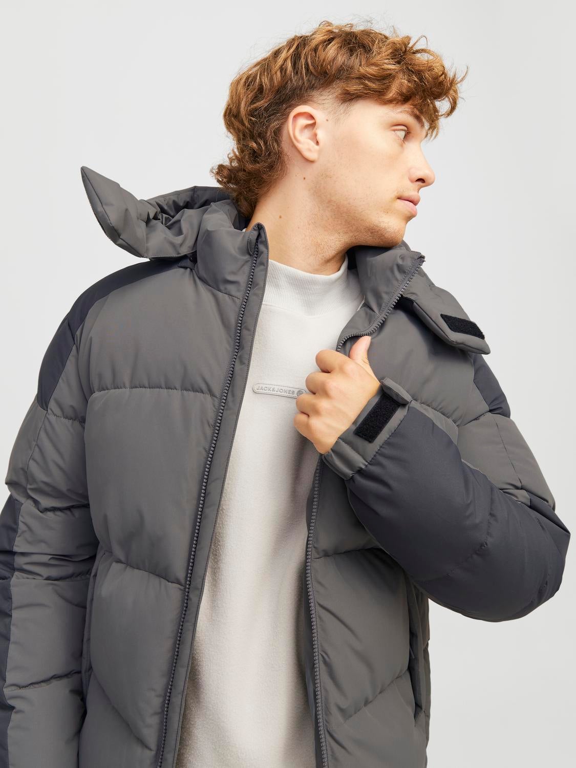 Puffer jacket Dark Grey Jack Jones