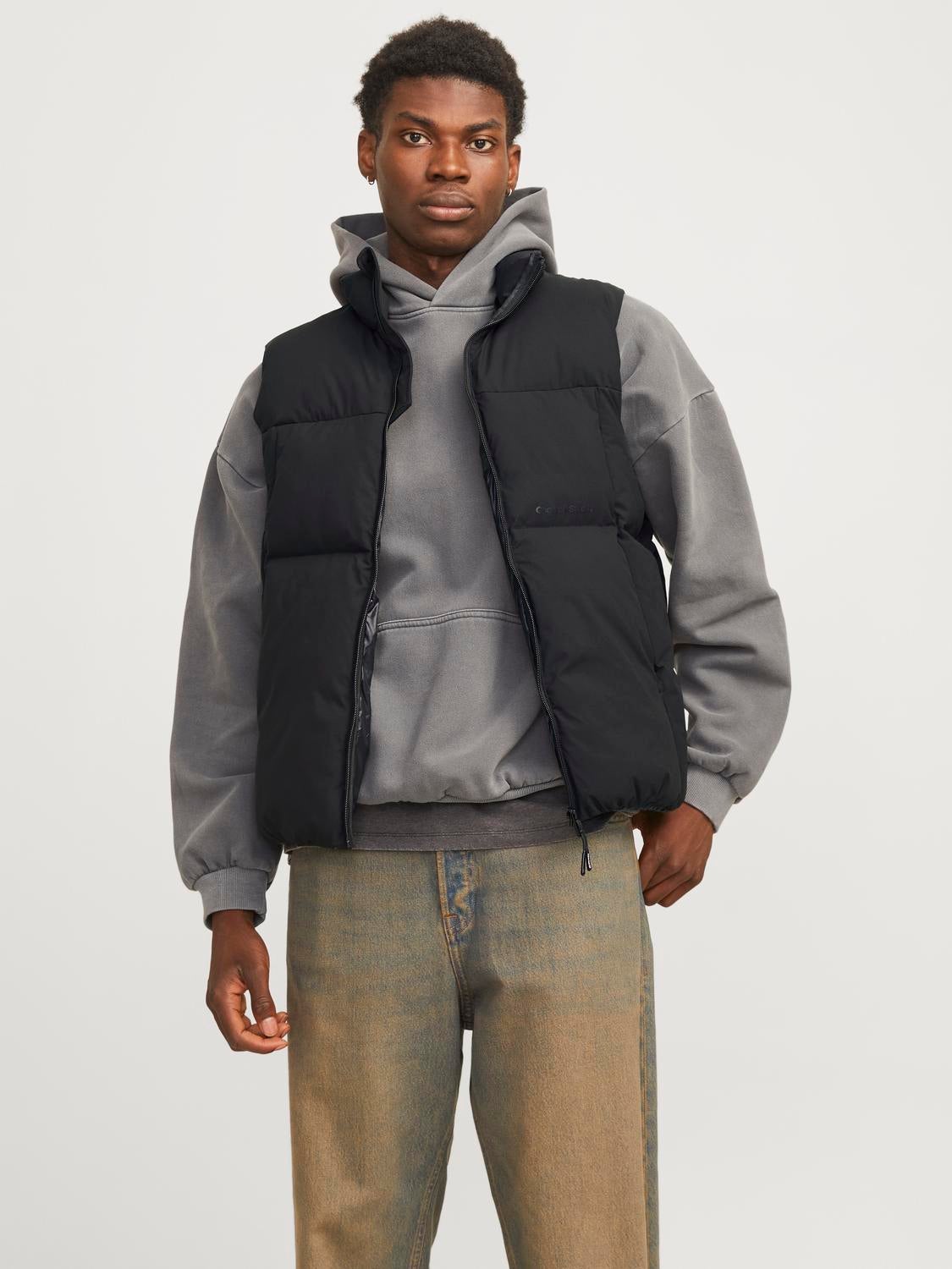 Hooded puffer gilet online