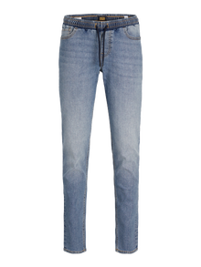 Jack & Jones JJIGLENN JJELASTICATED AKM 995 NOOS MNI Priglundantys džinsai Mini -Blue Denim - 12260574