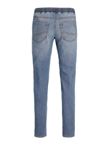 Jack & Jones JJIGLENN JJELASTICATED AKM 995 NOOS MNI Priglundantys džinsai Mini -Blue Denim - 12260574
