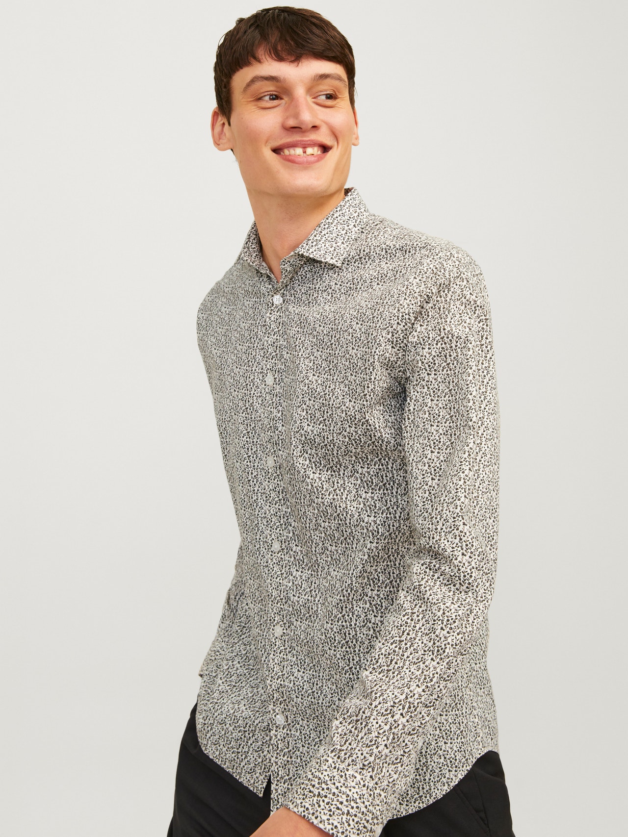 Jack & Jones Slim Fit Marškiniai -Cloud Dancer - 12260625