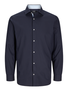 Jack & Jones Priglundantis kirpimas Marškiniai -Night Sky - 12260641