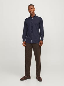 Jack & Jones Priglundantis kirpimas Marškiniai -Night Sky - 12260641