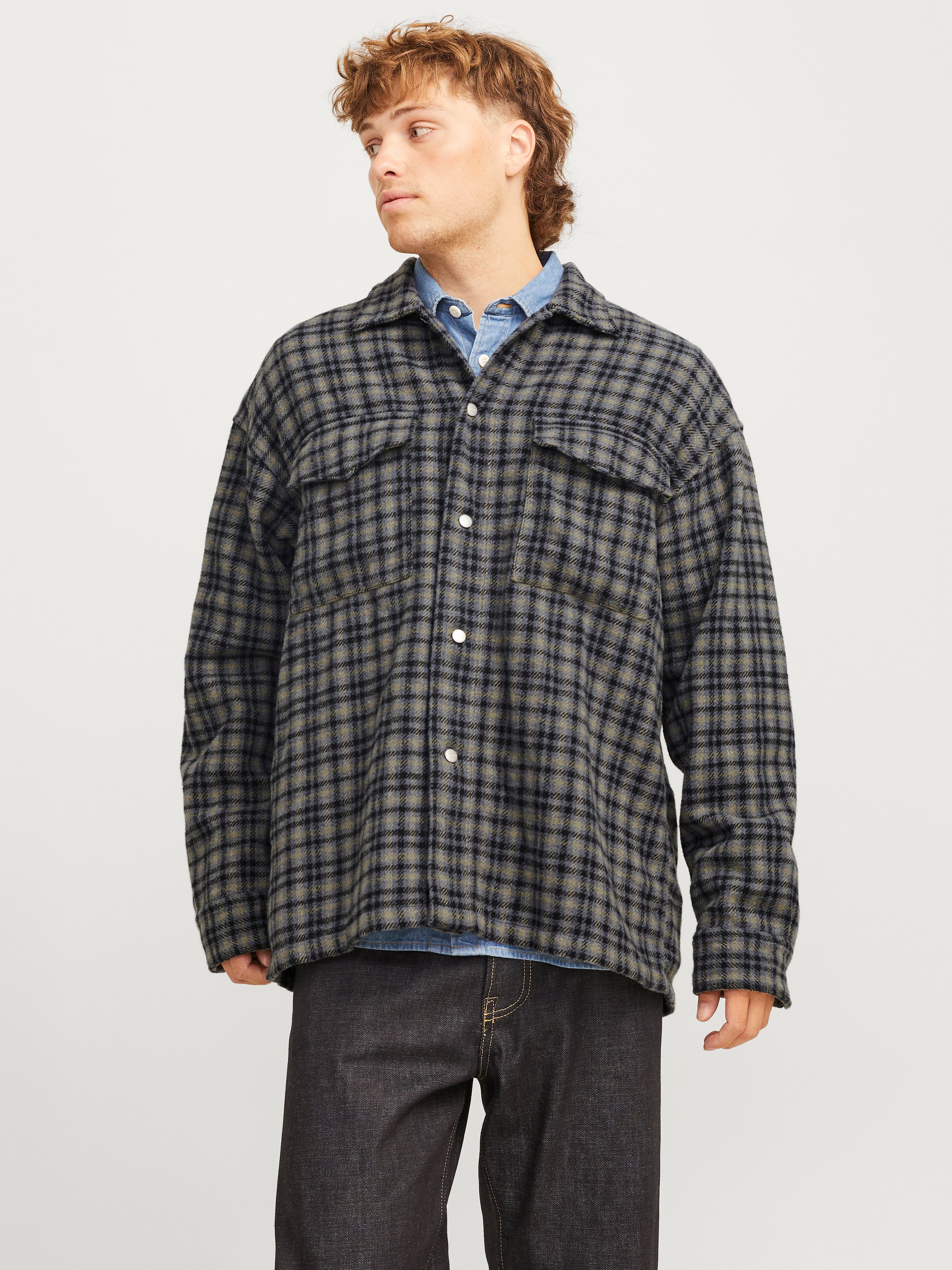 Weit Geschnitten Overshirt