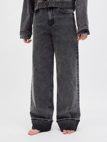 JJXX JXTOKYO WIDE FOLD HW JEANS DNM LN -Grey Denim - 12260688