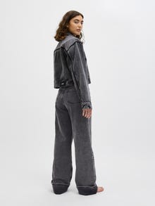 JJXX JXTOKYO WIDE FOLD HW JEANS DNM LN -Grey Denim - 12260688