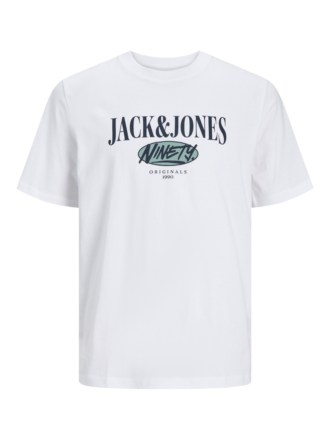 Jack & Jones 2 darabos kiszerelés Nyomott mintás Környak Trikó -Bright White - 12260795