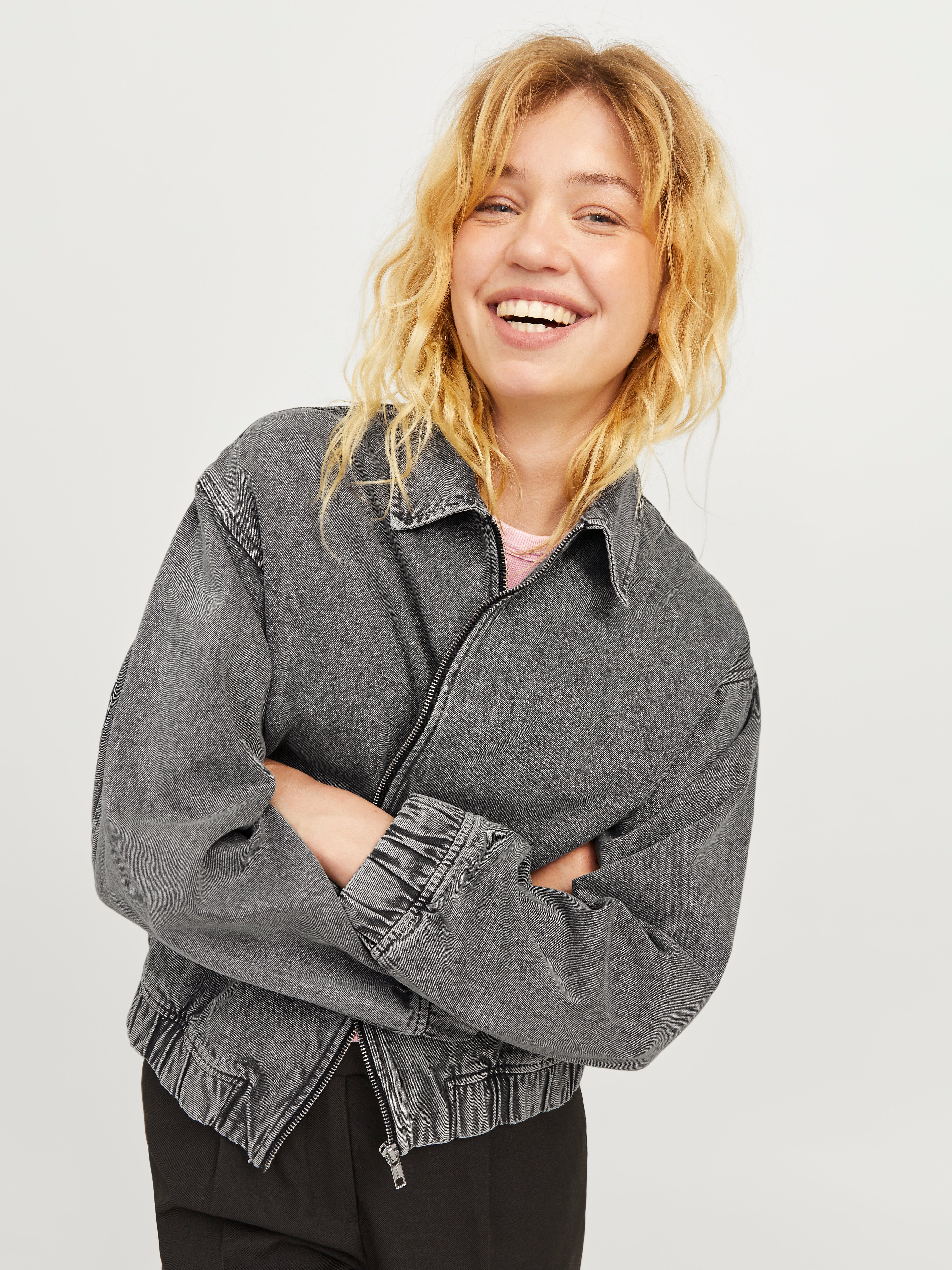 JXZIGGY Denim jacket | Medium Grey | JJXX®