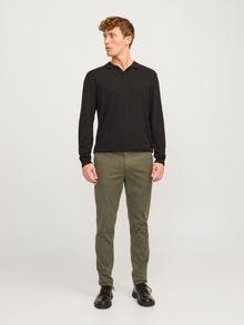 Jack & Jones Priglundantis kirpimas Chino kelnės -Olive Night - 12260904