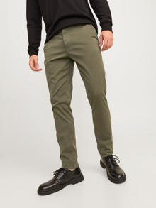 Jack & Jones Priglundantis kirpimas Chino kelnės -Olive Night - 12260904