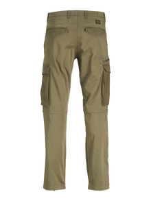 Jack & Jones Laisvas kirpimas Krovininės kelnės -Dusty Olive - 12260912