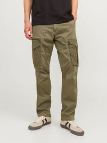 Jack & Jones Laisvas kirpimas Krovininės kelnės -Dusty Olive - 12260912