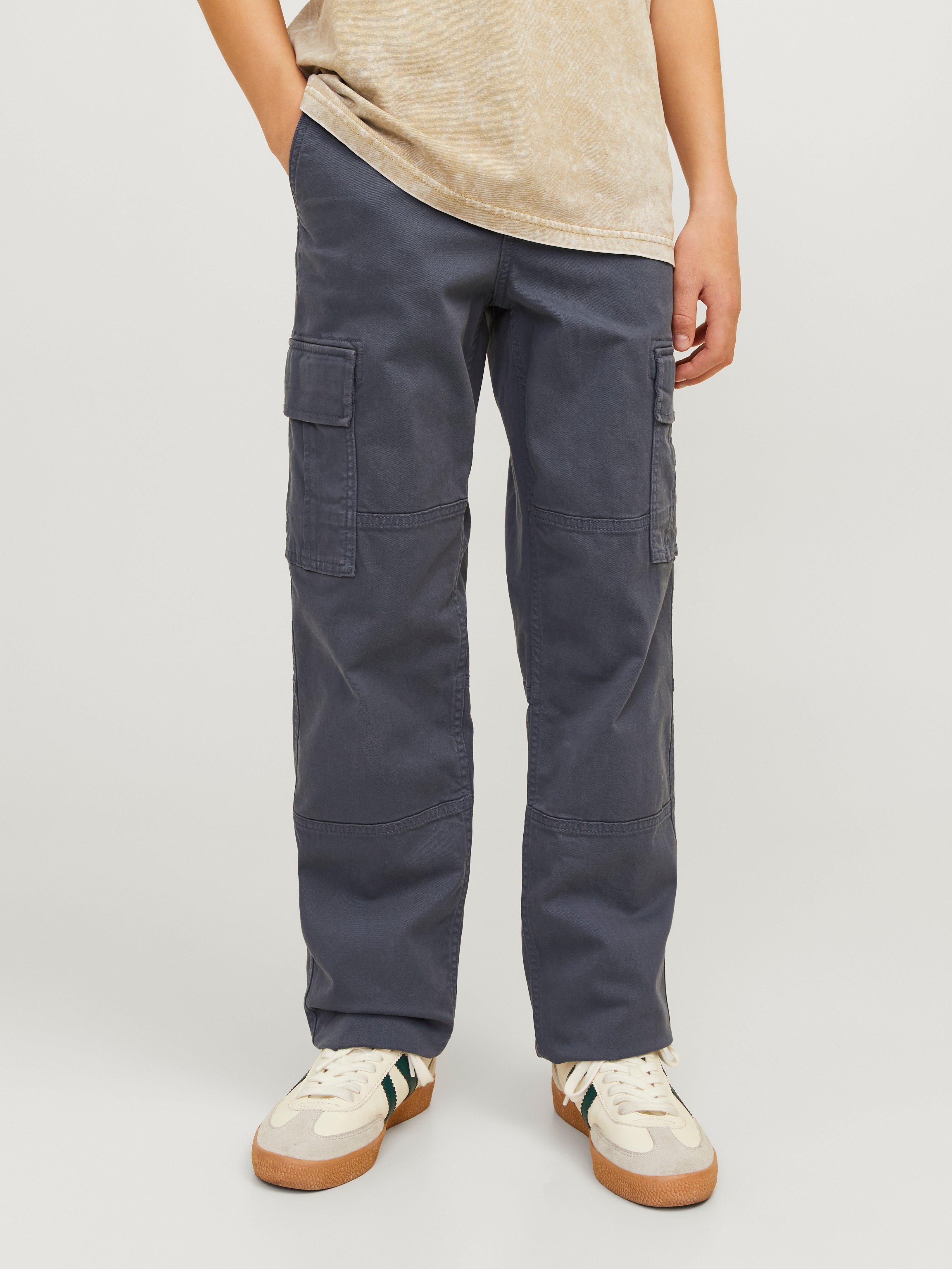 Pantaloni Jogger Cargo Cat &amp; Jack Ragazzo Taglia 18 &ndash; Marrone Con Cordino E Tasche