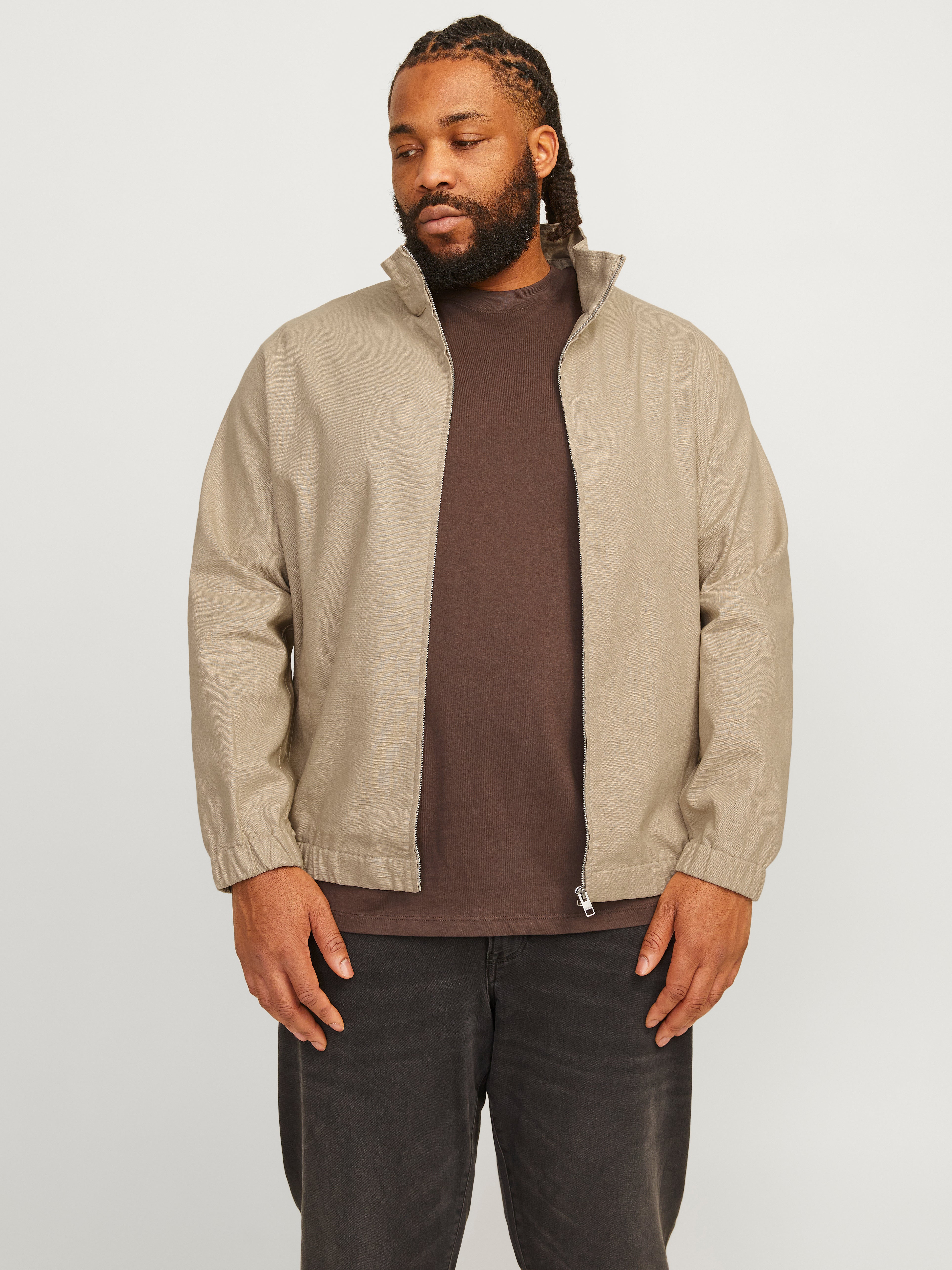 Plus size khaki parka best sale