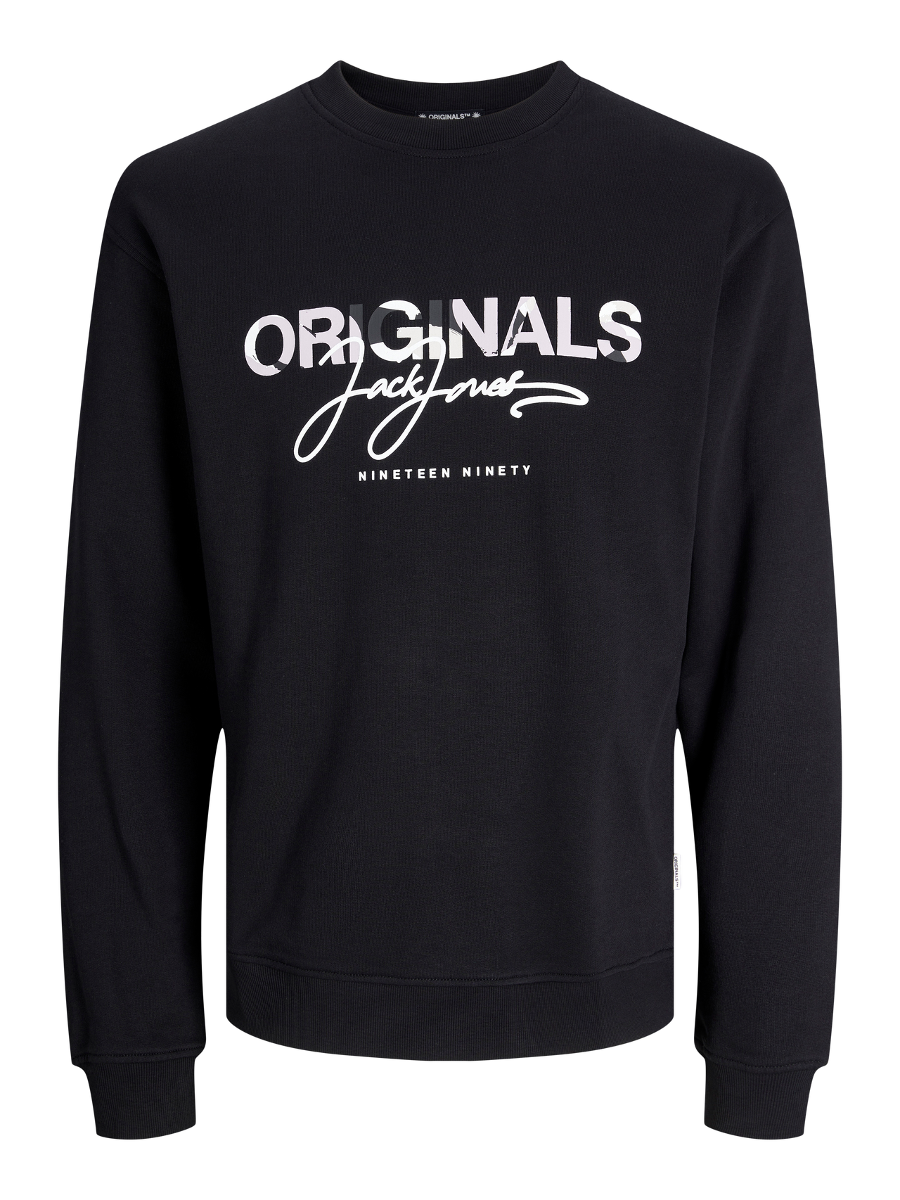 Jack & Jones Plus Size Gedruckt Sweatshirt mit Rundhals -Black - 12261380