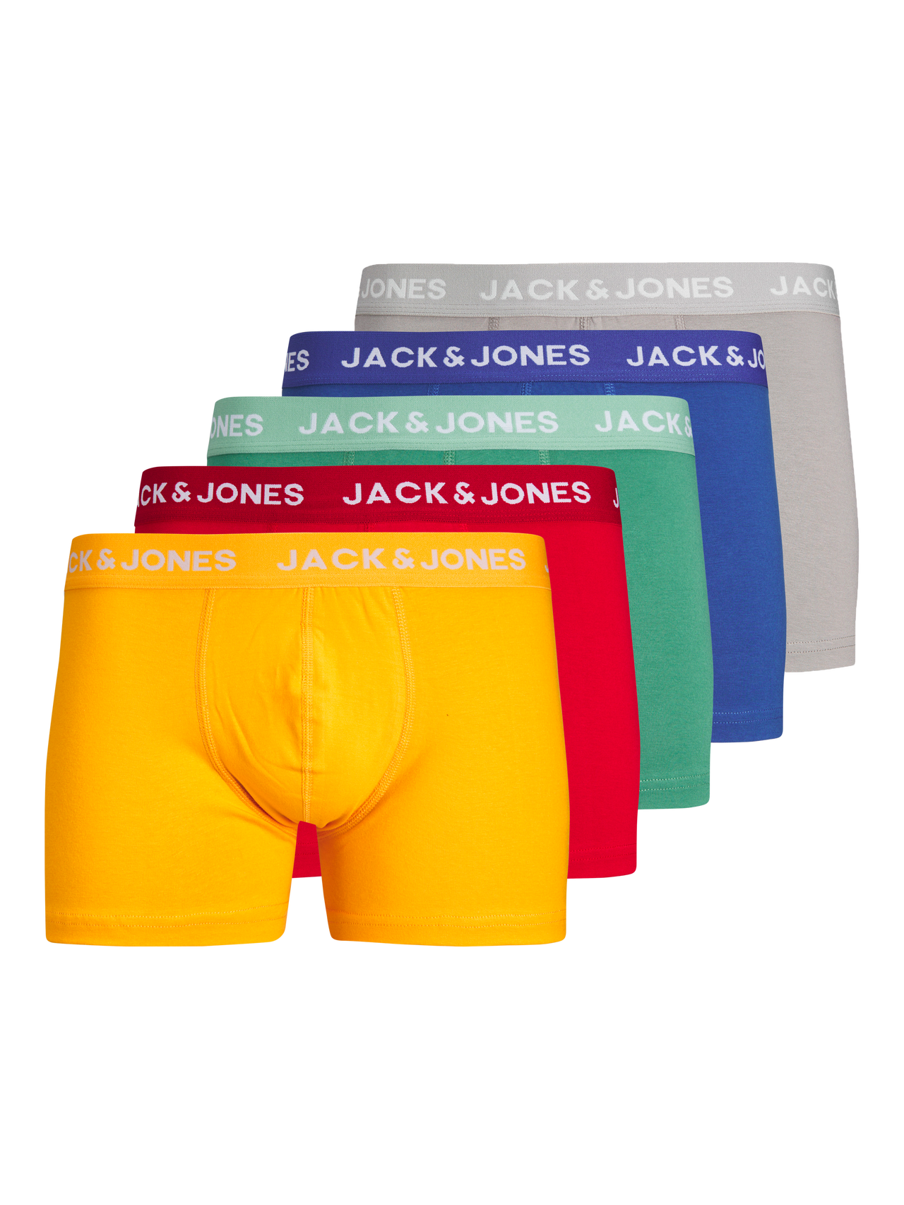 Jack & Jones Plus Size 5-pak Trunks -Tango Red - 12261440