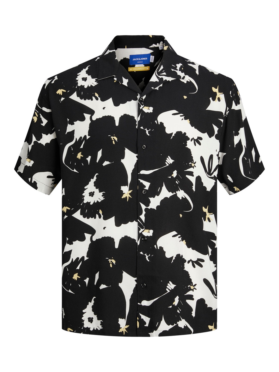 Jack & Jones Plus Size Relaxed Fit Hawaii skjorte -Black - 12261512