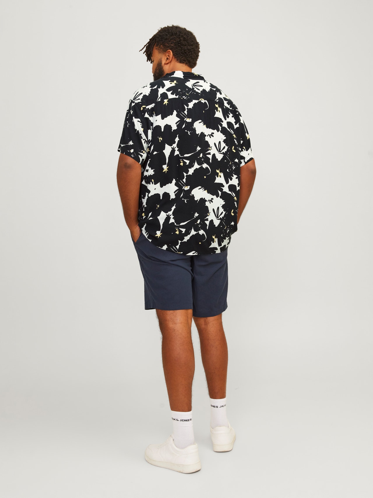 Jack & Jones Plus Size Stile Hawaiano Relaxed Fit -Black - 12261512