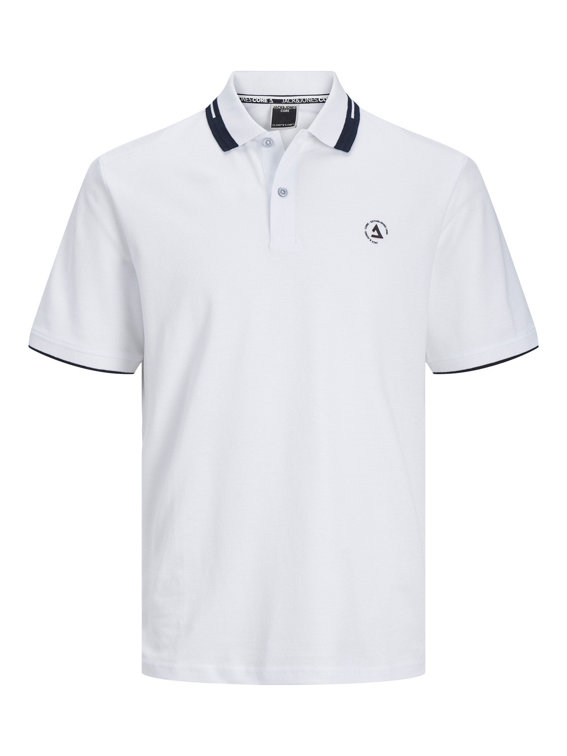 Jack & Jones 2-balení Potištěný Polo límec Tričko -White - 12261538