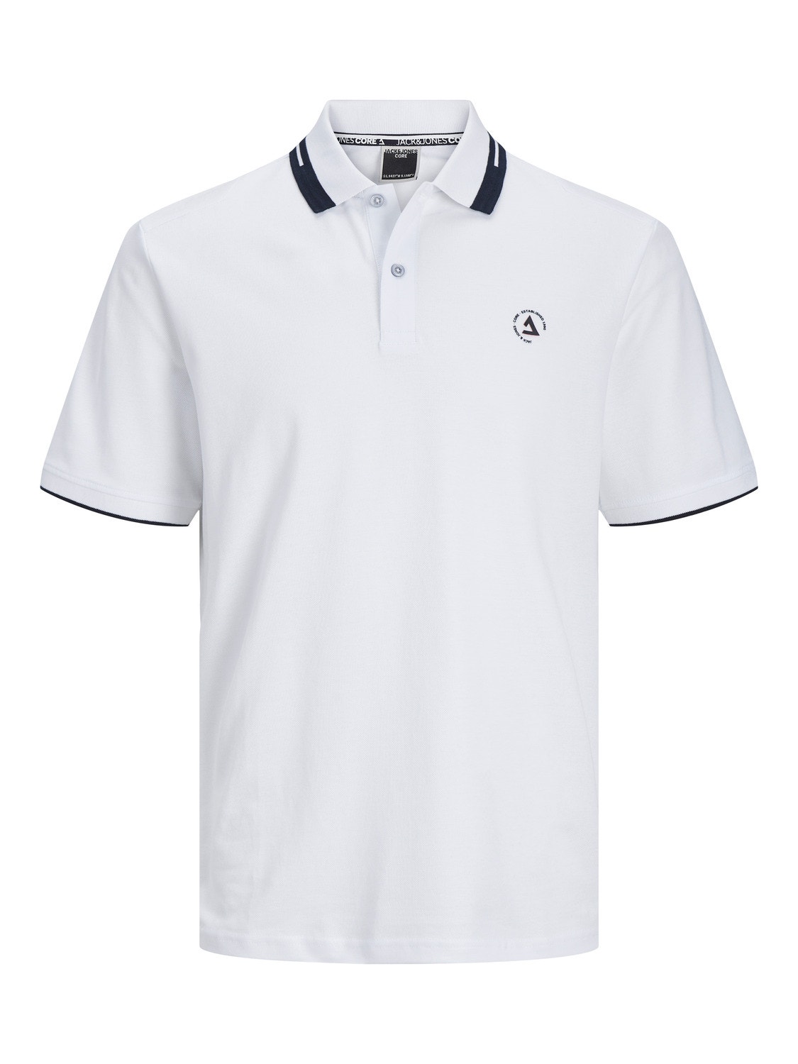 Jack & Jones Pack de 2 T-shirt Imprimé Polo -White - 12261538
