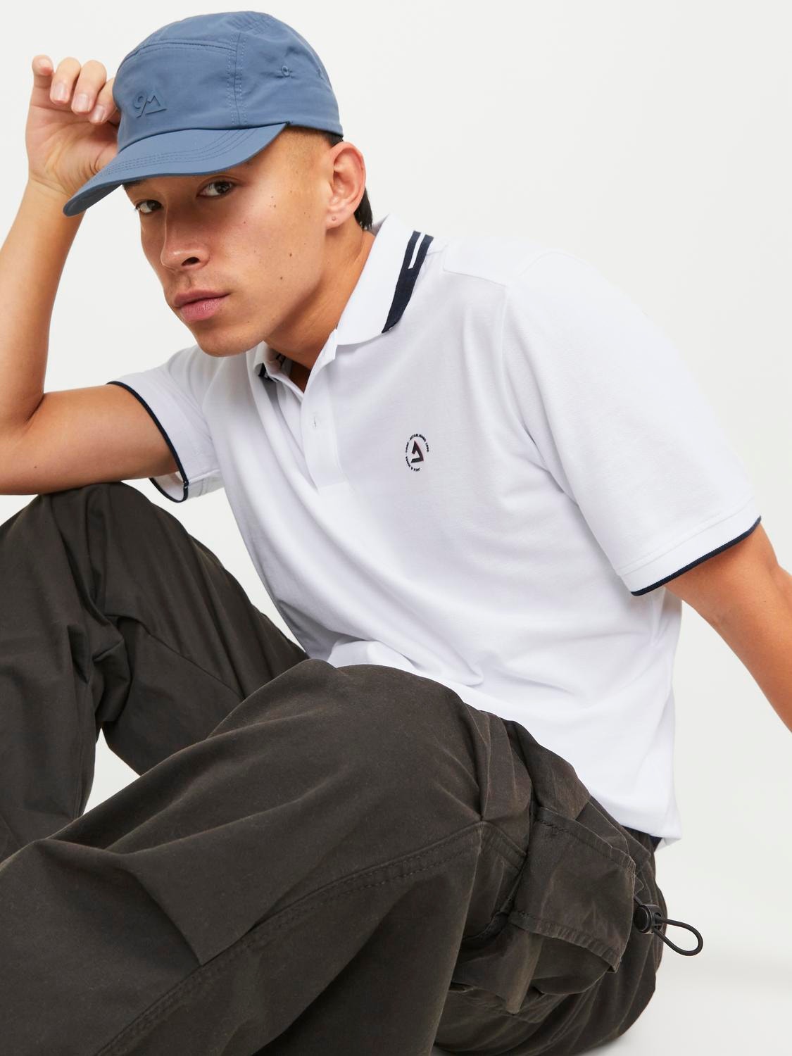 Jack & Jones 2-balení Potištěný Polo límec Tričko -White - 12261538