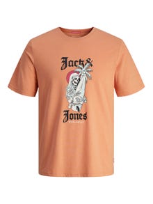 Jack & Jones Plus Size Bedrukt T-shirt -Canyon Sunset - 12261542
