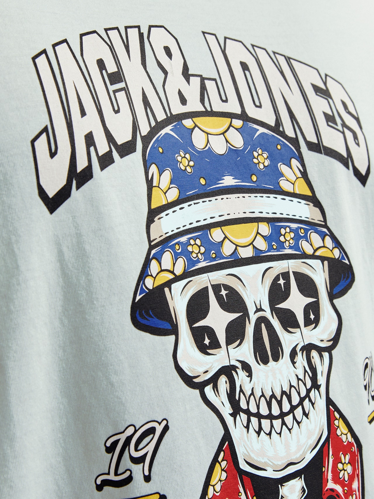 Jack & Jones Plus Size Printed T-shirt -Skylight - 12261542