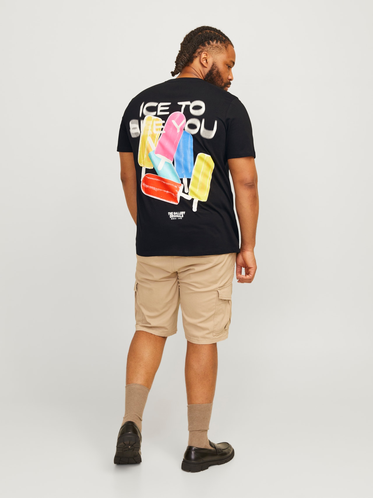 Jack & Jones Plus Size T-shirt Estampar -Black - 12261568