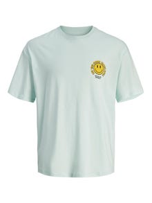 Jack & Jones Plus Size Nadruk T-shirt -Skylight - 12261568