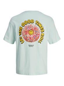 Jack & Jones Plus Size Printed T-shirt -Skylight - 12261568