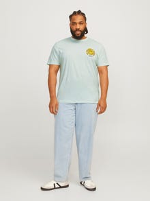 Jack & Jones Plus Size Gedrukt T-shirt -Skylight - 12261568