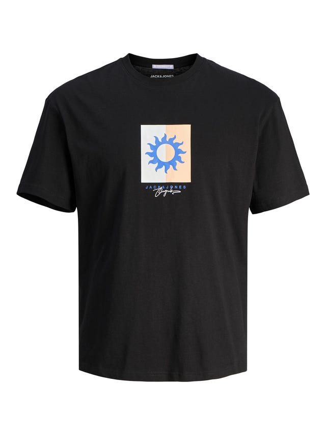 Jack & Jones Plus Size Camiseta Estampado - 12261572