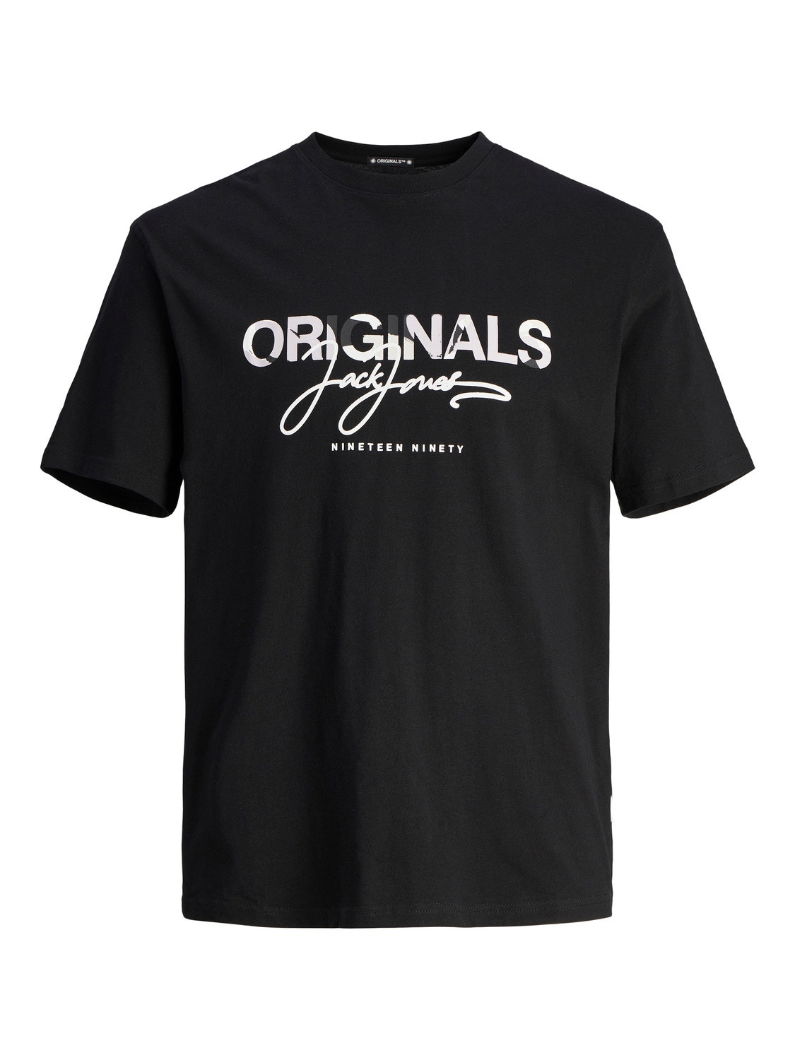 Jack & Jones Plus Size Nadruk T-shirt -Black - 12261579