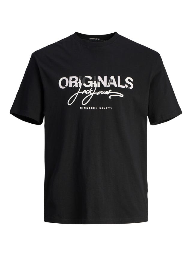 Jack & Jones Plus Size Camiseta Estampado - 12261579