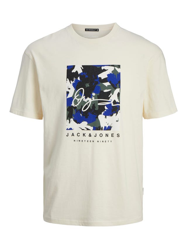 Jack & Jones Plus Size Tryck T-shirt - 12261579