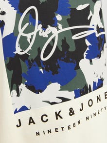 Jack & Jones Plusz Nyomott mintás Trikó -Buttercream - 12261579