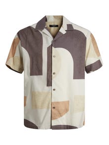 Jack & Jones Plus Size Loose Fit Resort shirt -Tannin - 12261603