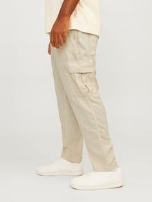 Jack & Jones Plus Size Pantaloni cargo Wide Fit -Summer Sand - 12261615