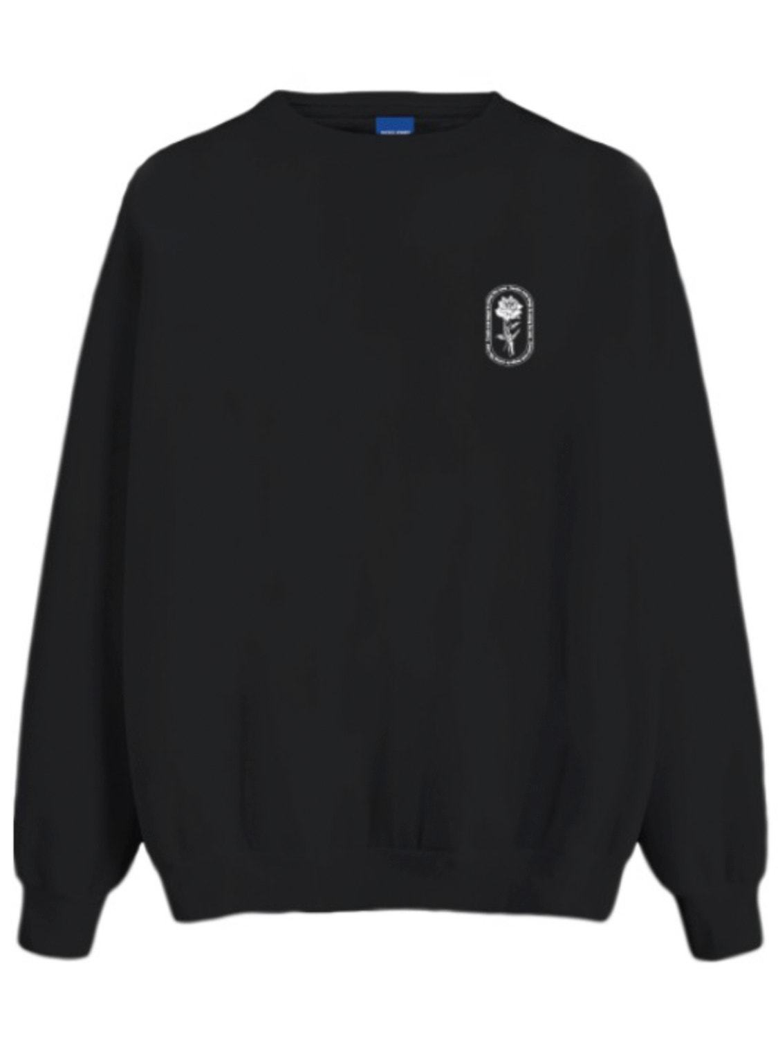 Jack & Jones Printet Sweatshirt med rund hals -Black - 12261643