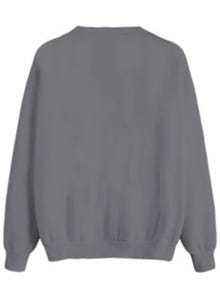 Jack & Jones Printed Crew neck Sweatshirt -Quiet Shade - 12261646