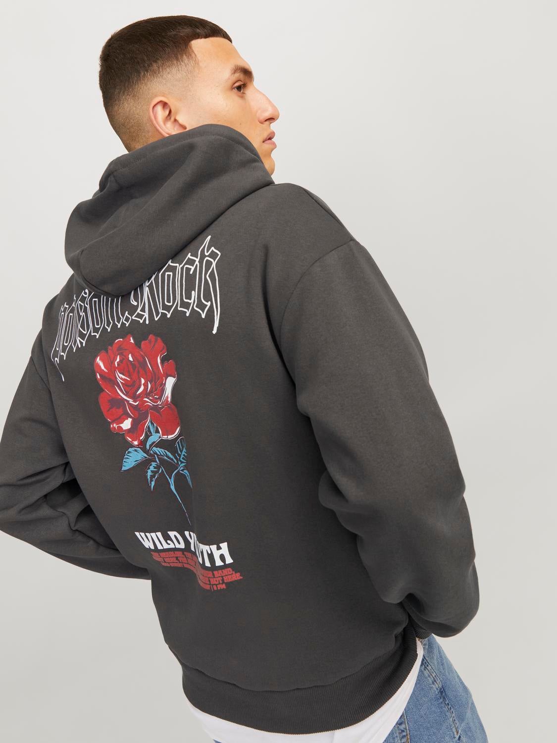 Rose printed online hoodie