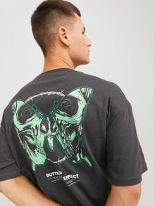 Jack & Jones Printed Crew neck T-shirt -Raven - 12261653