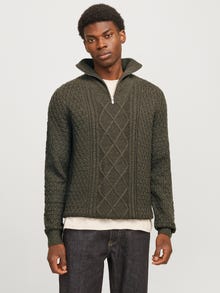 Jack & Jones Jersey con cremallera -Olive Night - 12261780