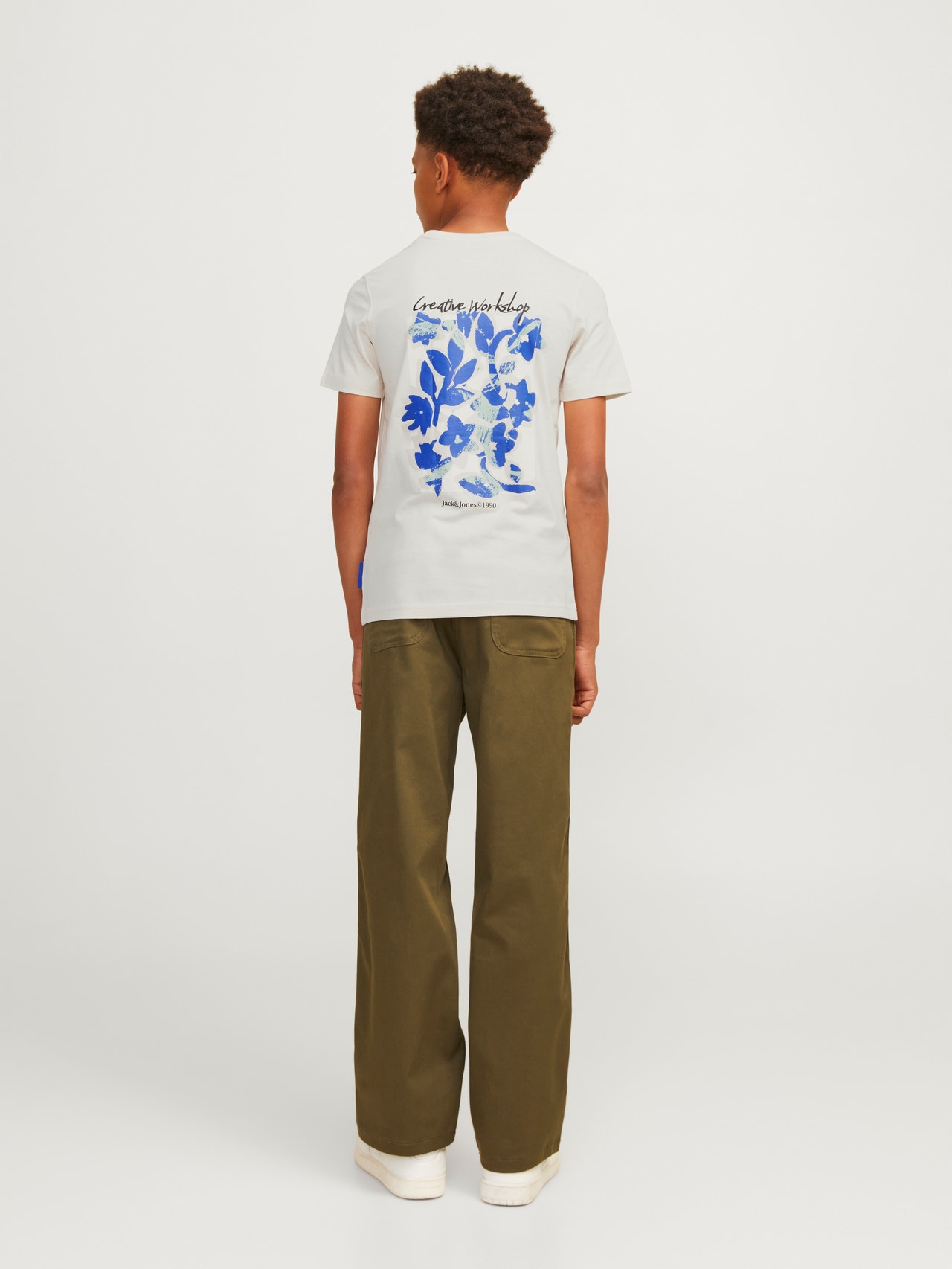 Jack & Jones Poikien Painettu T-paita -Buttercream - 12261801