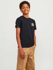 Jack & Jones Printed T-shirt For boys -Black - 12261801